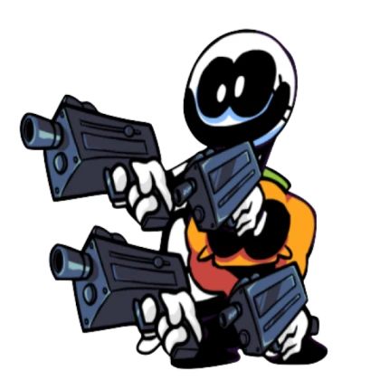 Skid and pump with guns {Transparent backround}