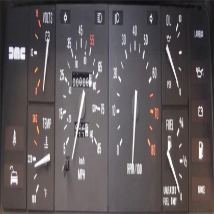 Delorean Gauge Cluster/Speedometer (85 mph)