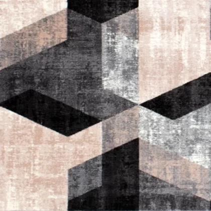 Gray Geometric Rug 1