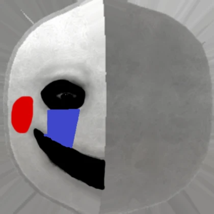 security puppet for mask of sorrow with smile