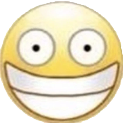 wide smile emoji funny