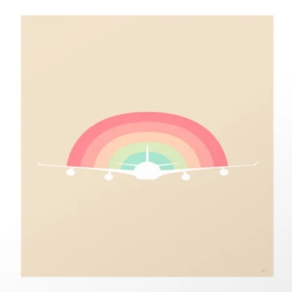 rainbow plane
