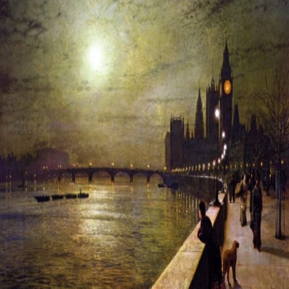 Victorian London Painting