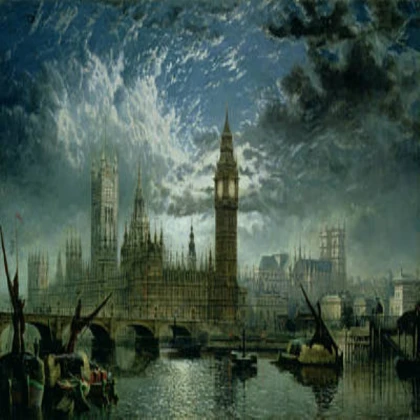 Victorian London Painting