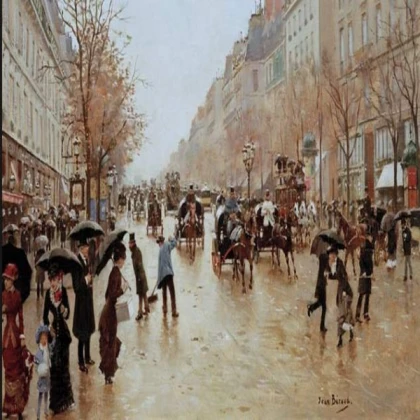 Victorian Paris Painting