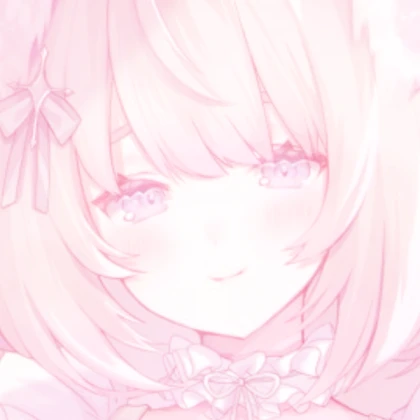kawaii pink girl icon