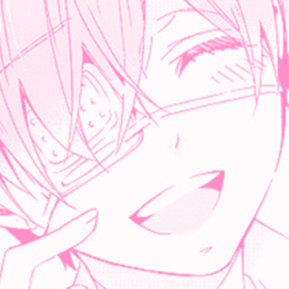 pink manga boy icon