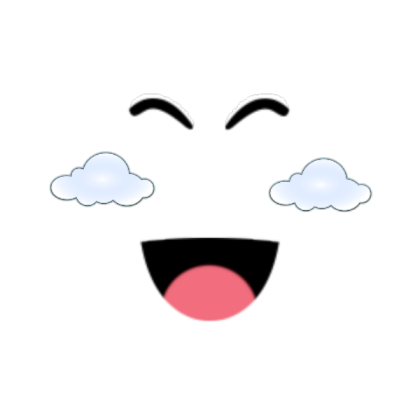super happy cloud face