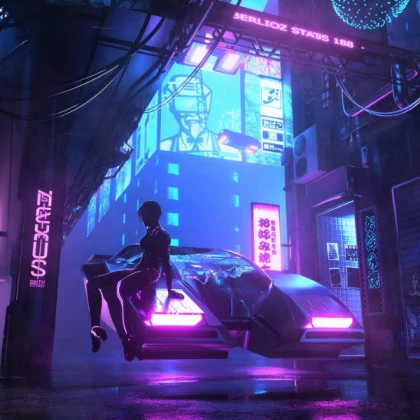 cyber punk aesthetic