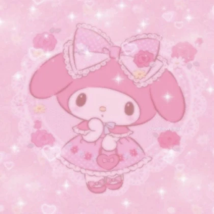 pink bunny kawaii with dress