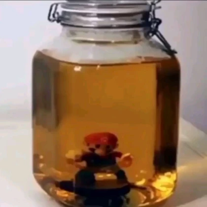 Mario in a damn jar of pee