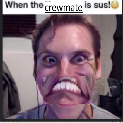 when the crew mate is sus! 😱🤫🤫🤫🤫😳