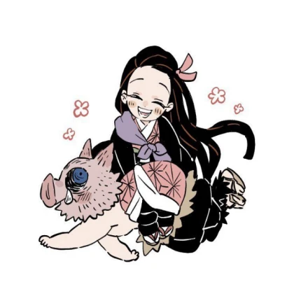 Inosuke and Nezuko
