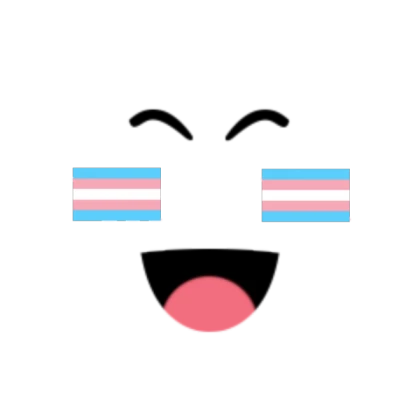 Super Happy Face Trans Flag