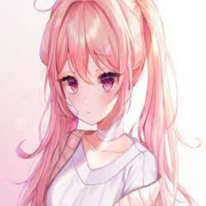 Aesthetic Pink Bunny Anime Girl Pfp