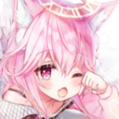 Aesthetic Pink Cat Anime Girl Pfp