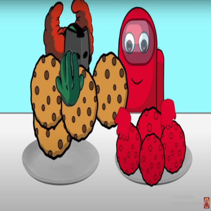 TRICKY VS CREWMATE MUKBANG CHALLENGE