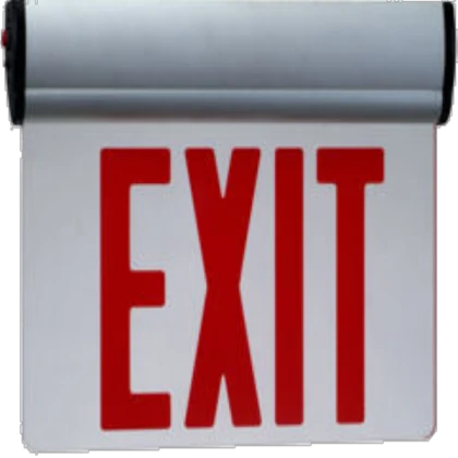 ceiling exit sign