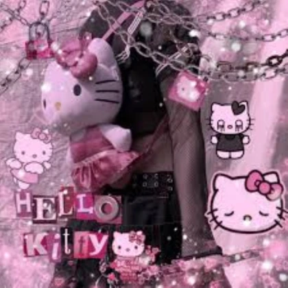 alt goth hello kitty