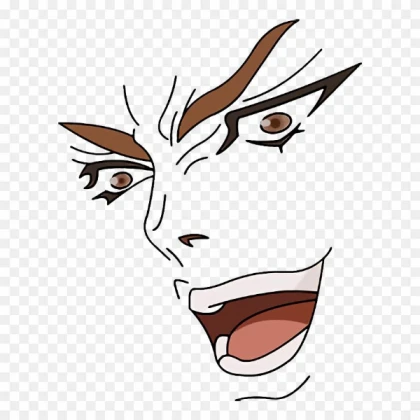 screaming anime face