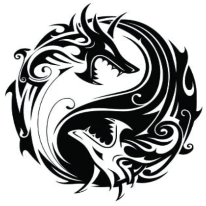 yin yang dragon