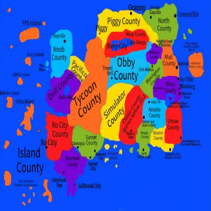 map of Robloxia / robloxia with towns