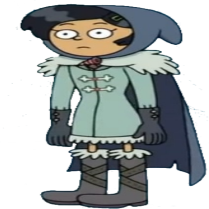 Marcy with warm clothing