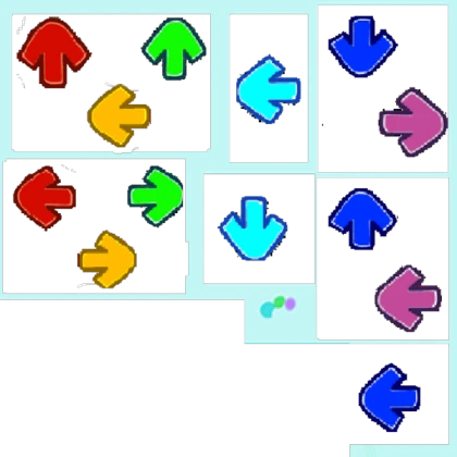 FNF Hologram Screens Rainbow Arrow Retexture