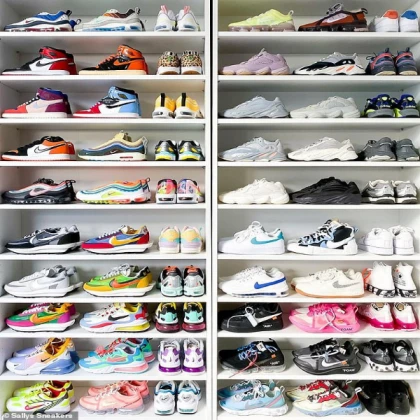 Gender Neutral Nike shoe closet
