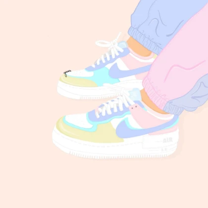 Nike pastel aesthetic