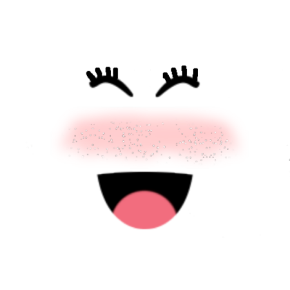 super happy face with blush