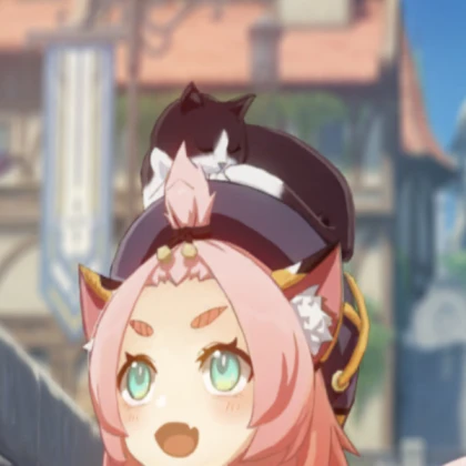 genshin diona with cat