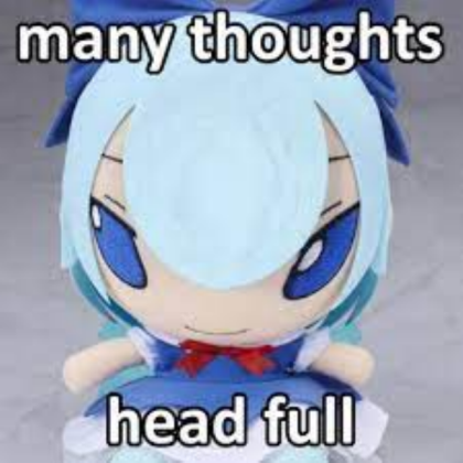 cirno many thoughts