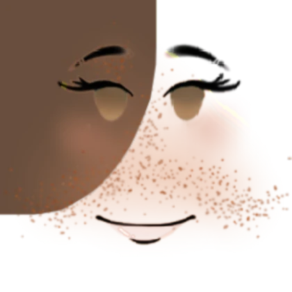 (Csom) Brown eyes w/ freckles and vitiligo