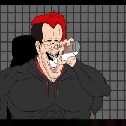 Markiplier drinks a glass of milk