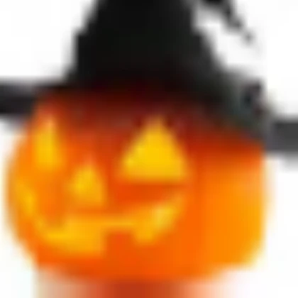 Low Quality pumpkin witch