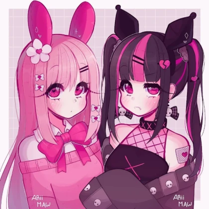 my melody and kuromi
