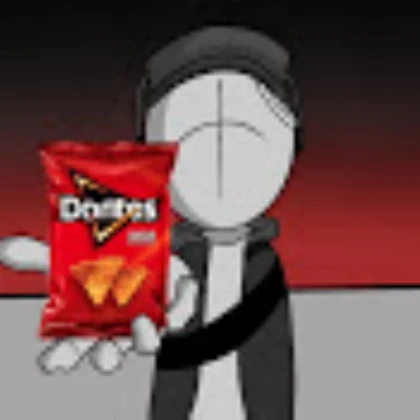 Deimos offering you a bag of Doritos