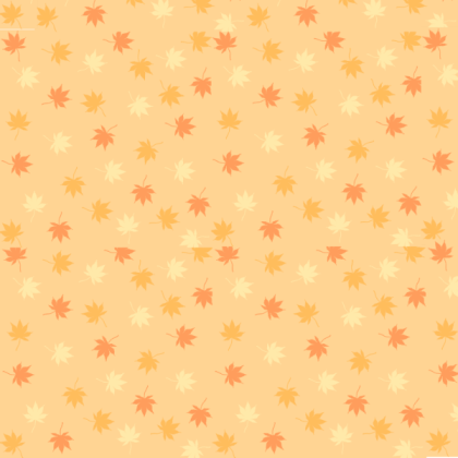 Autumn yellow orange leaves Wallpaper Pattern