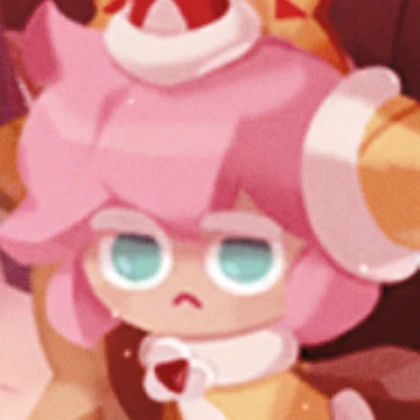 strawberry crepe cookie