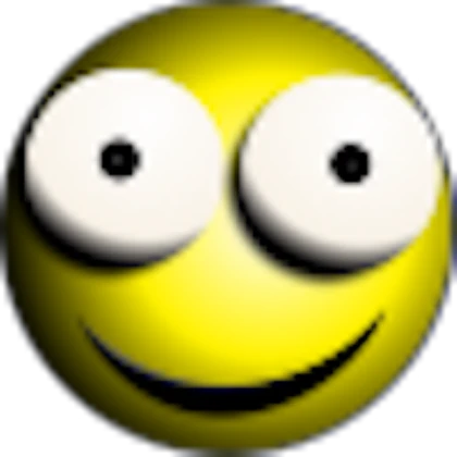 smiling emoji with bulging eyes