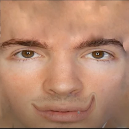 albert's forced smile