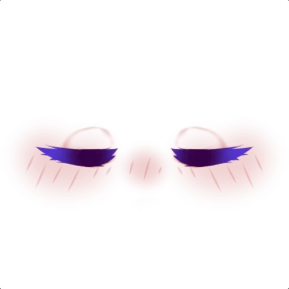 closed eyes (dark blue)