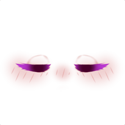 closed eyes (purple)