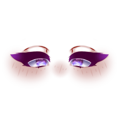 half closed eyes (purple)