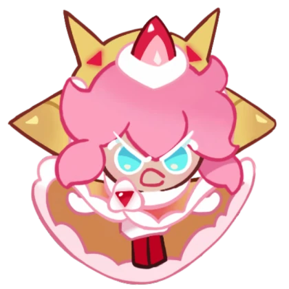 strawberry crepe cookie