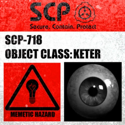 (MODERN) SCP-718 Label "Eyeball"