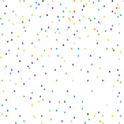 Rainbow polka dots
