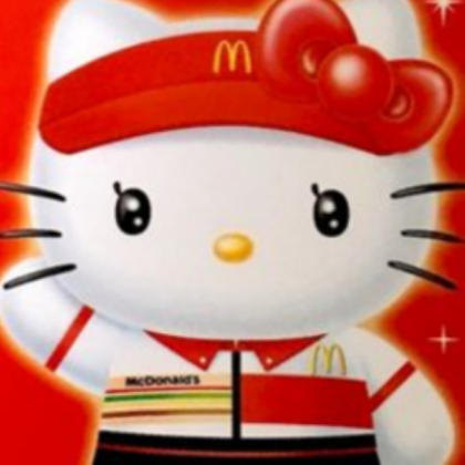 the one and only hello kitty ™ works at mcdonalds
