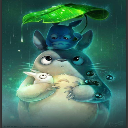 Totoro And Little Tiny